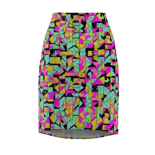 Prism Riot on a Pencil Skirt