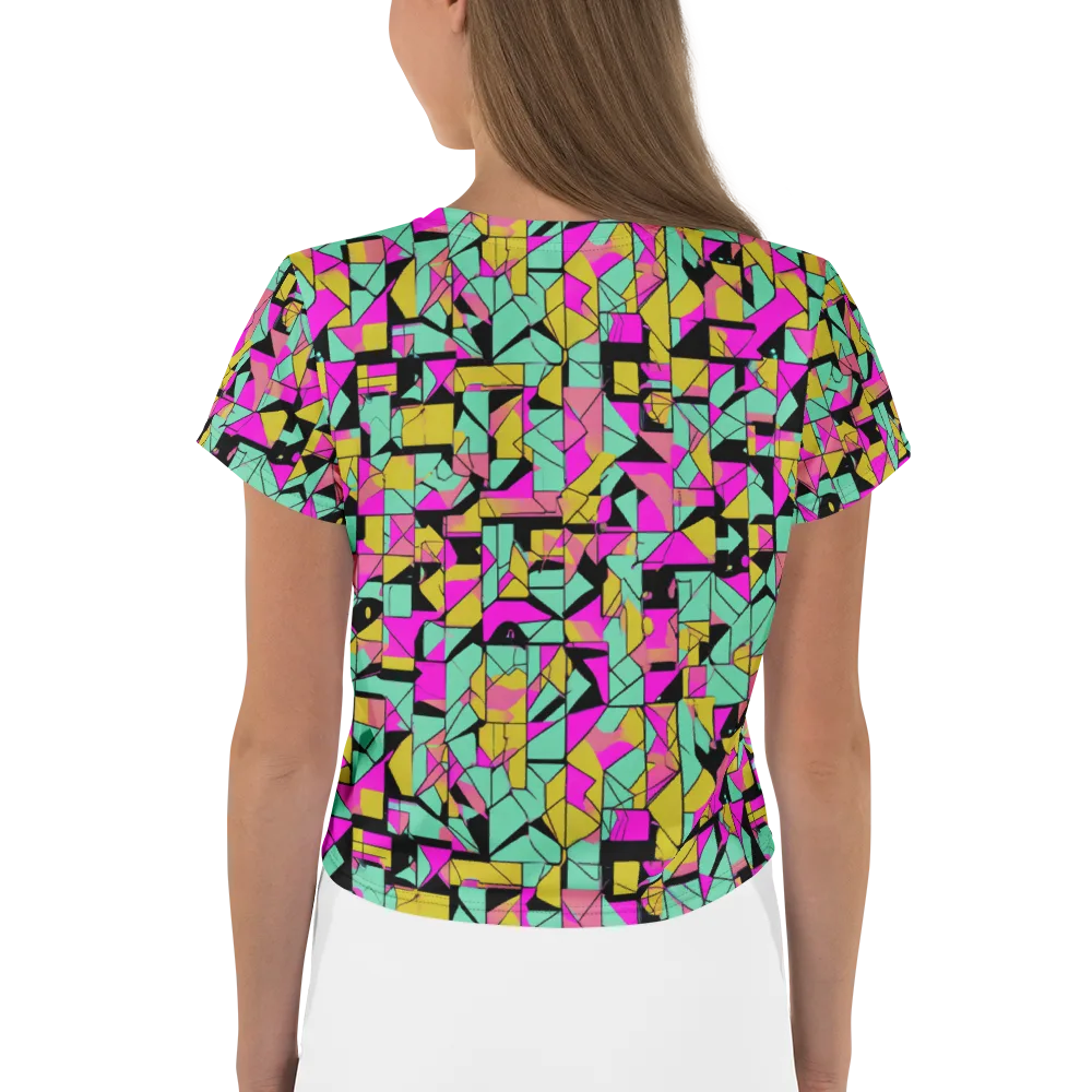 Prism Riot on Crop Tee — Back
