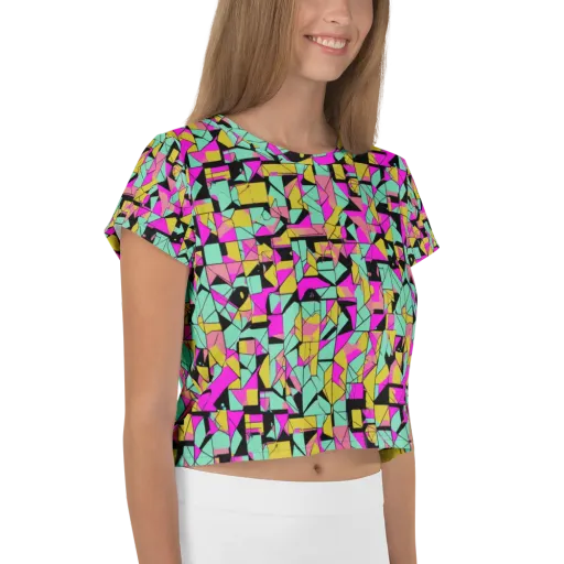 Prism Riot on a Crop Tee