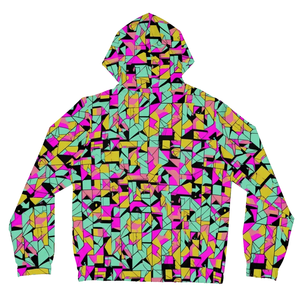 Prism Riot on Women's Full-Zip Hoodie — Back