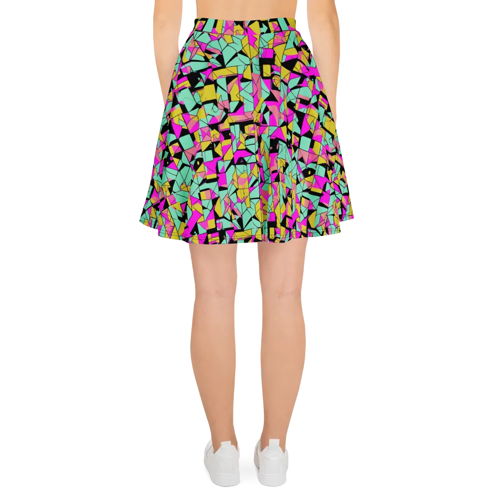 Prism Riot on Skater Skirt — Back