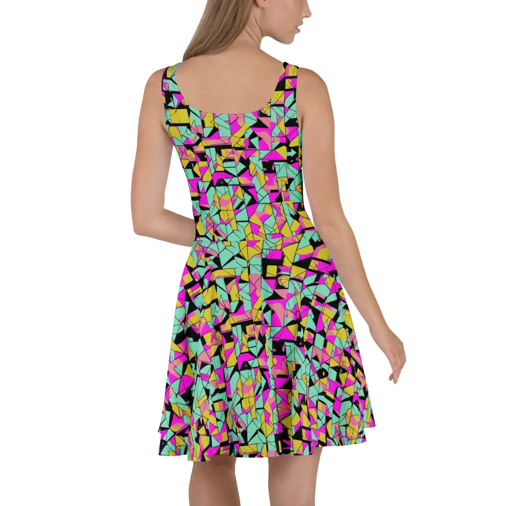 Prism Riot on Skater Dress — Back