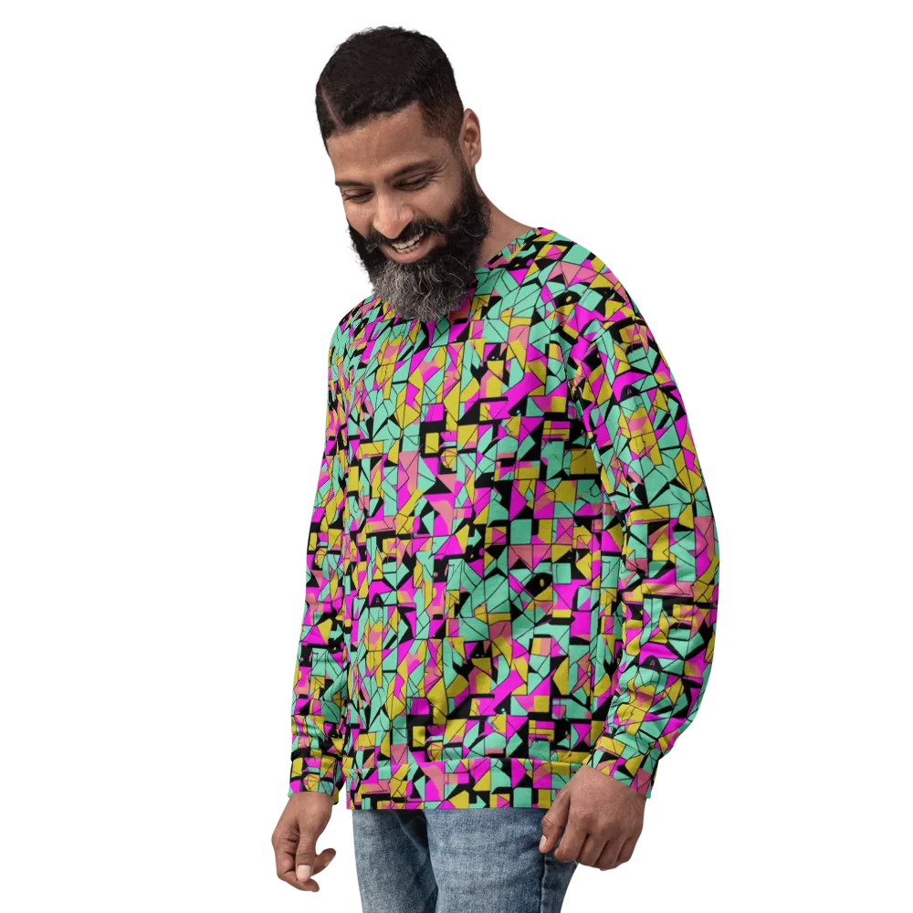 Prism Riot on Sweatshirt — Left Front