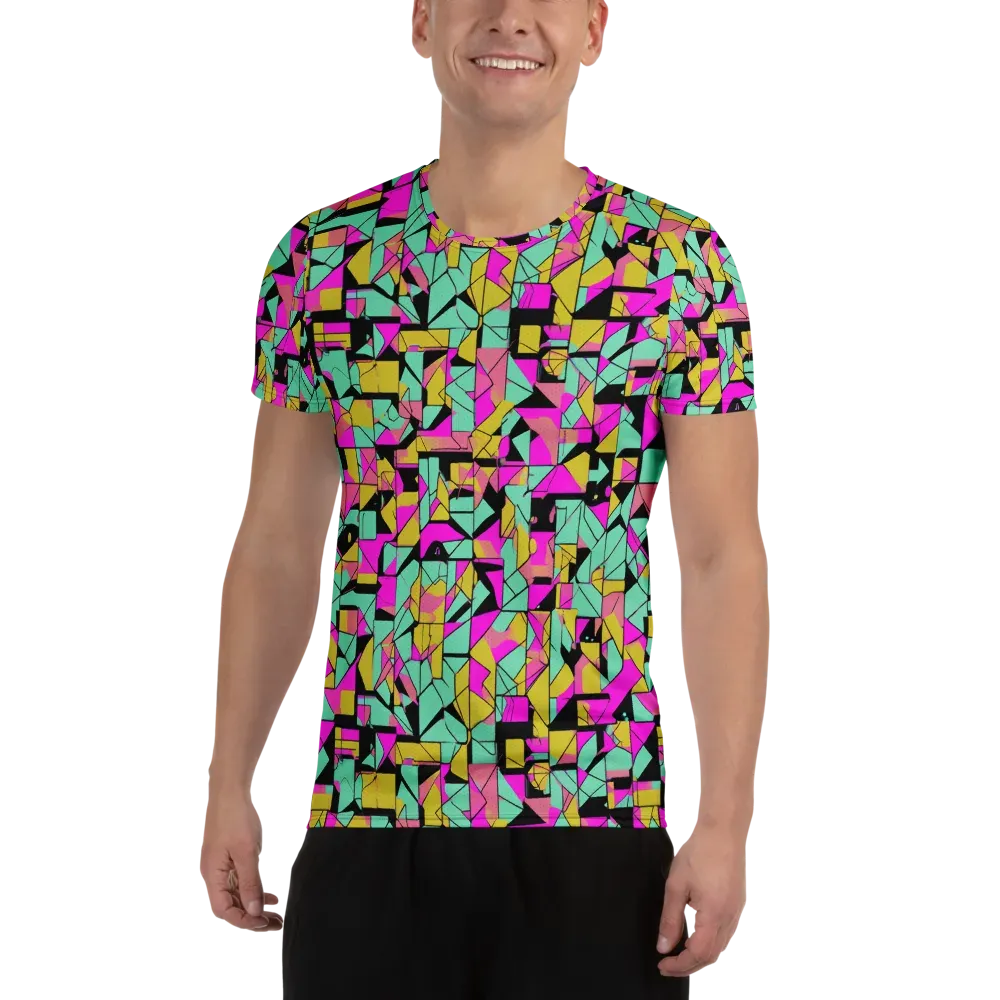 Prism Riot on Men's Athletic T-Shirt — Front