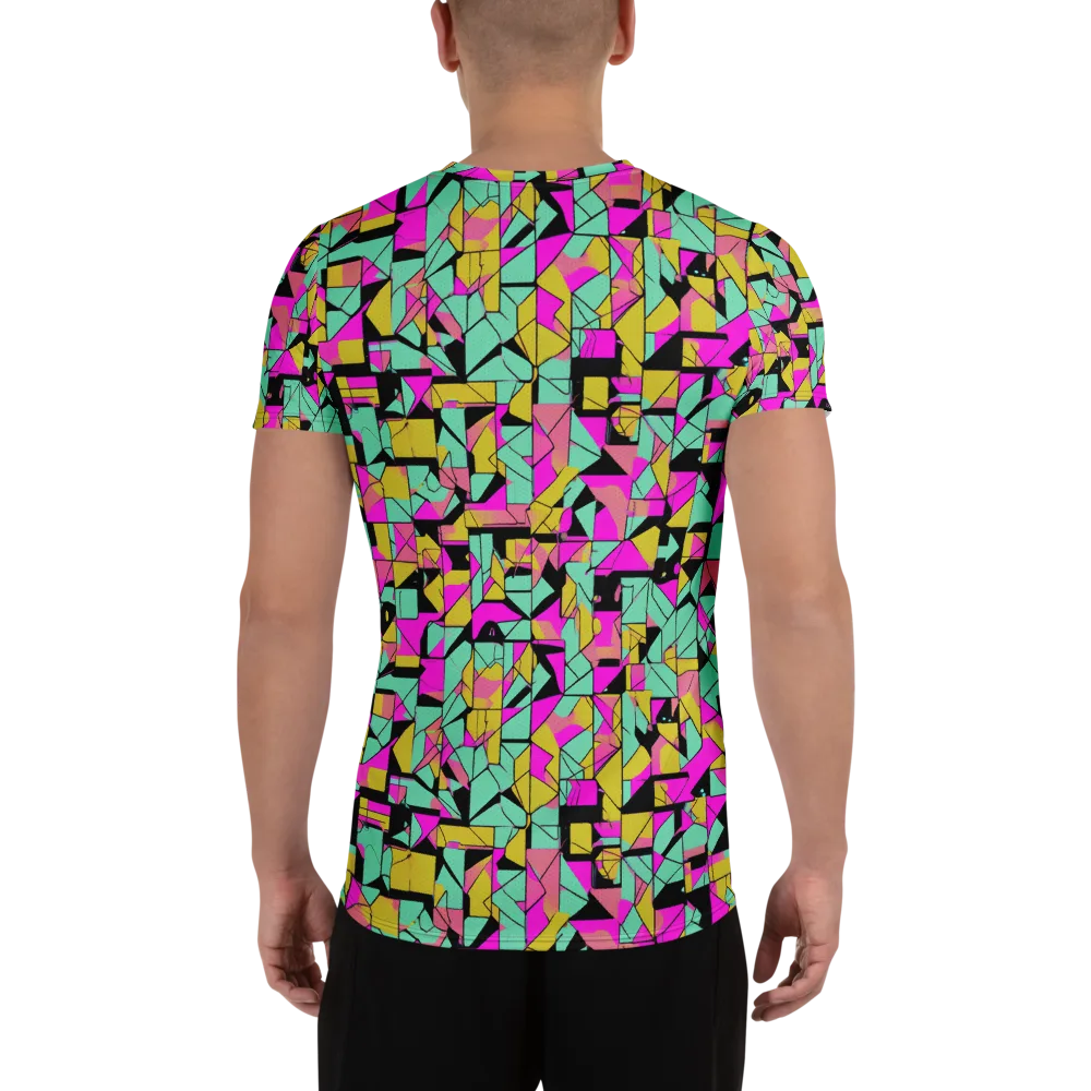 Prism Riot on Men's Athletic T-Shirt — Back