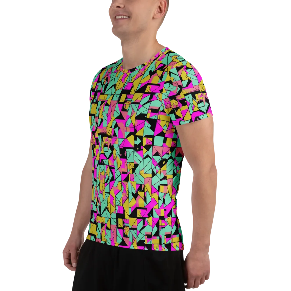 Prism Riot on Men's Athletic T-Shirt — Left