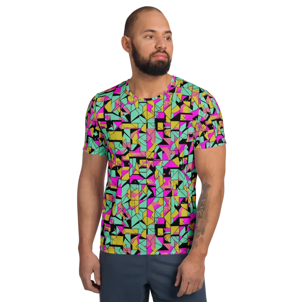 Prism Riot on Men's Athletic T-Shirt — Front
