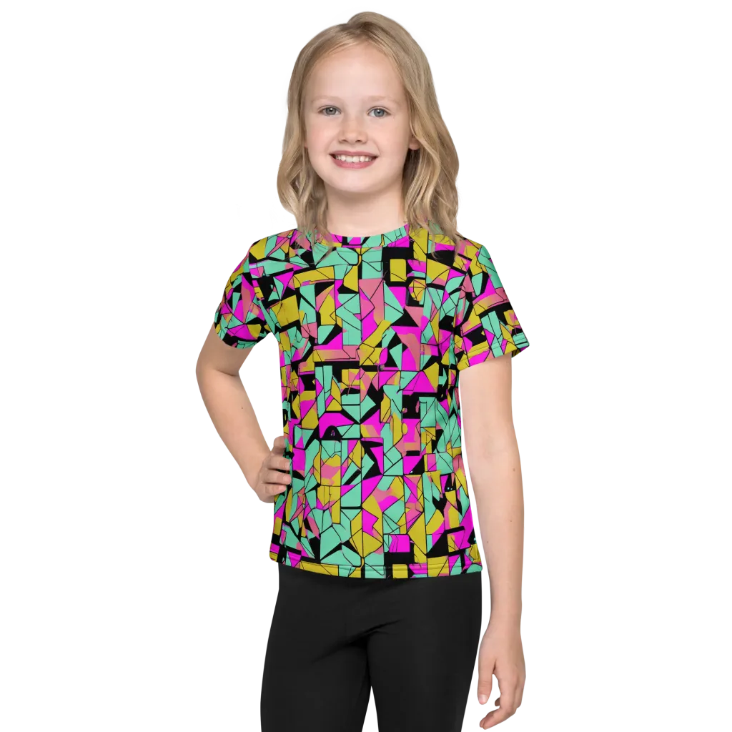 Prism Riot on Kids Crew Neck T-Shirt — Front