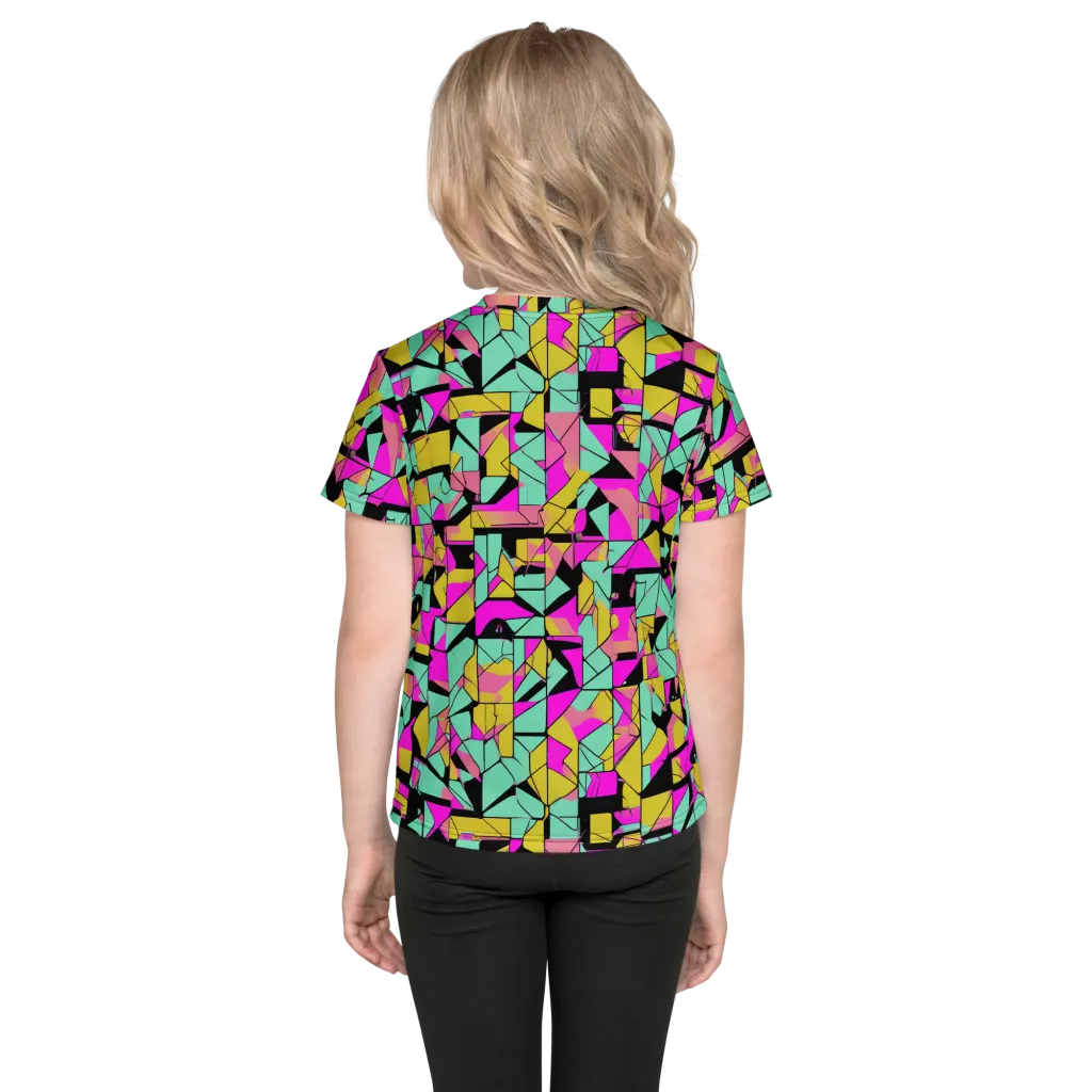 Prism Riot on Kids Crew Neck T-Shirt — Back