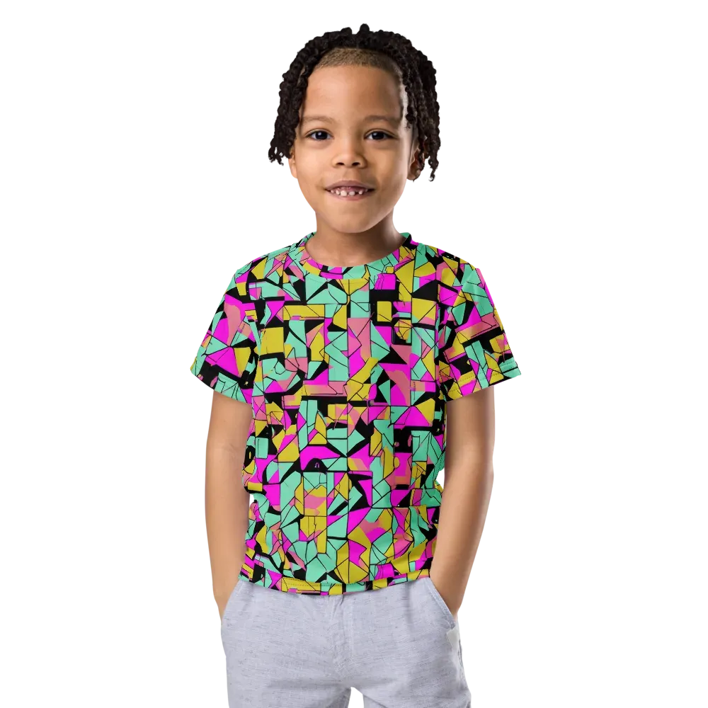 Prism Riot on Kids Crew Neck T-Shirt — Front