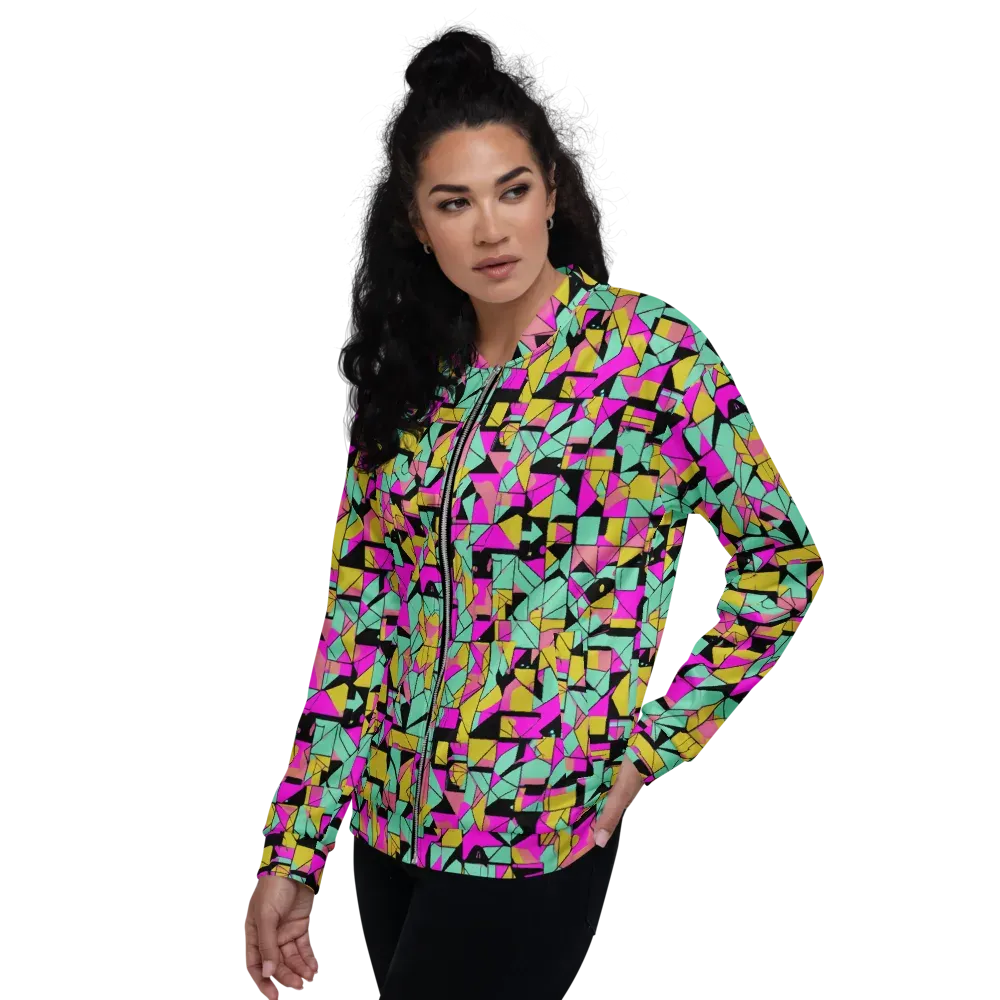 Prism Riot on Bomber Jacket — Left