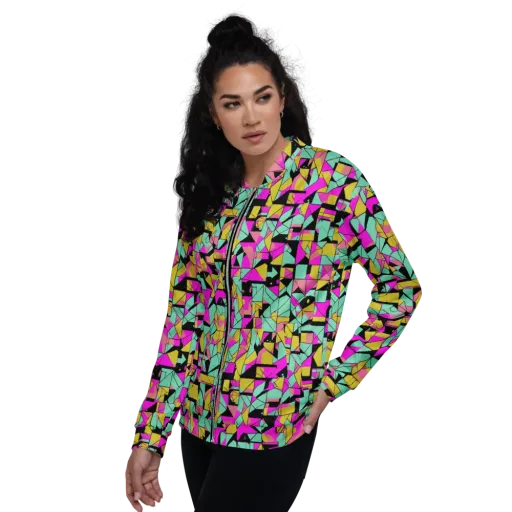 Prism Riot on a Bomber Jacket