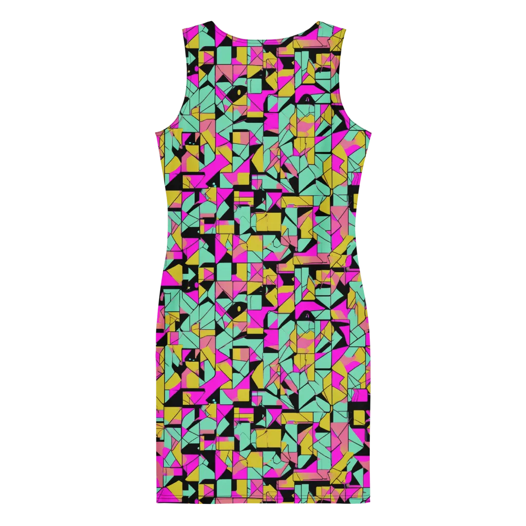 Prism Riot on Bodycon Dress — Back