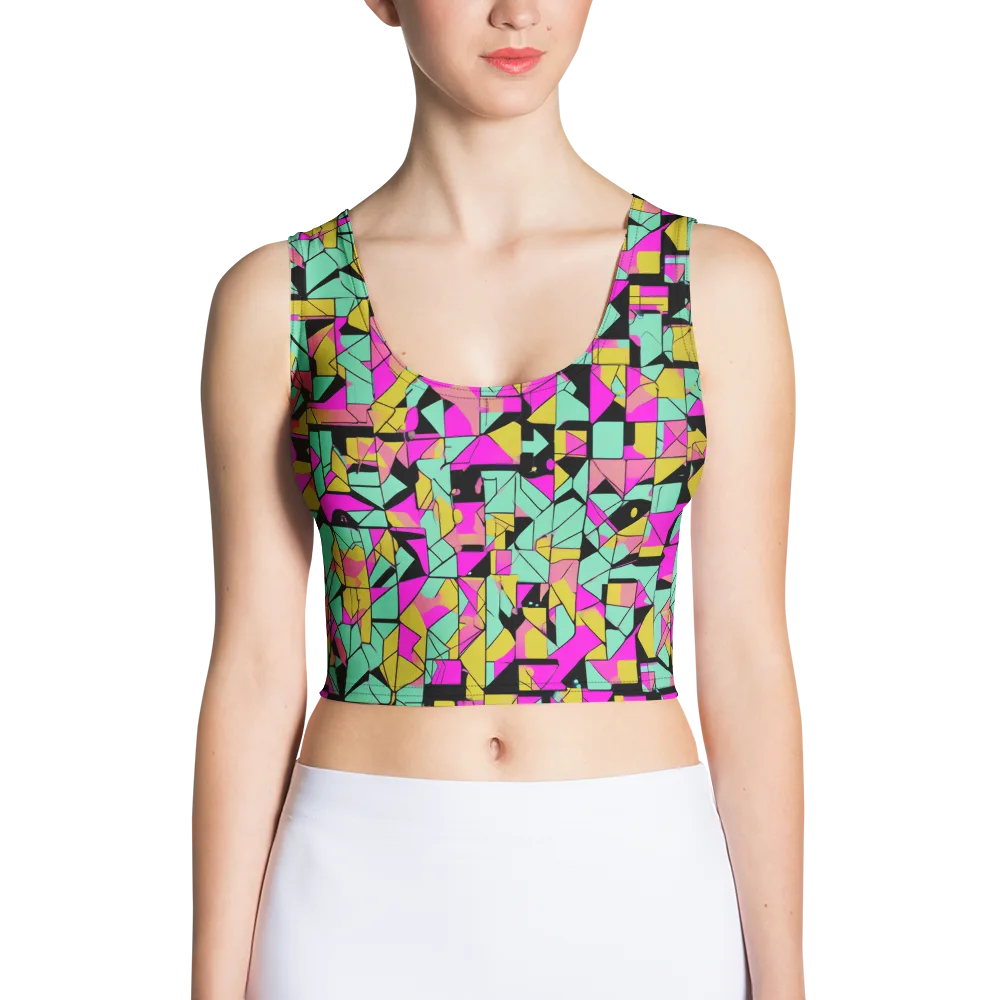 Prism Riot on Crop Top — Front