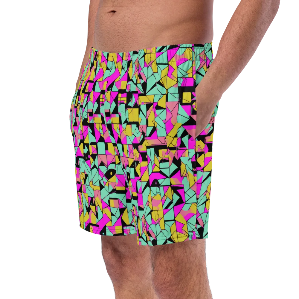 Prism Riot on Swim Trunks — Left Front