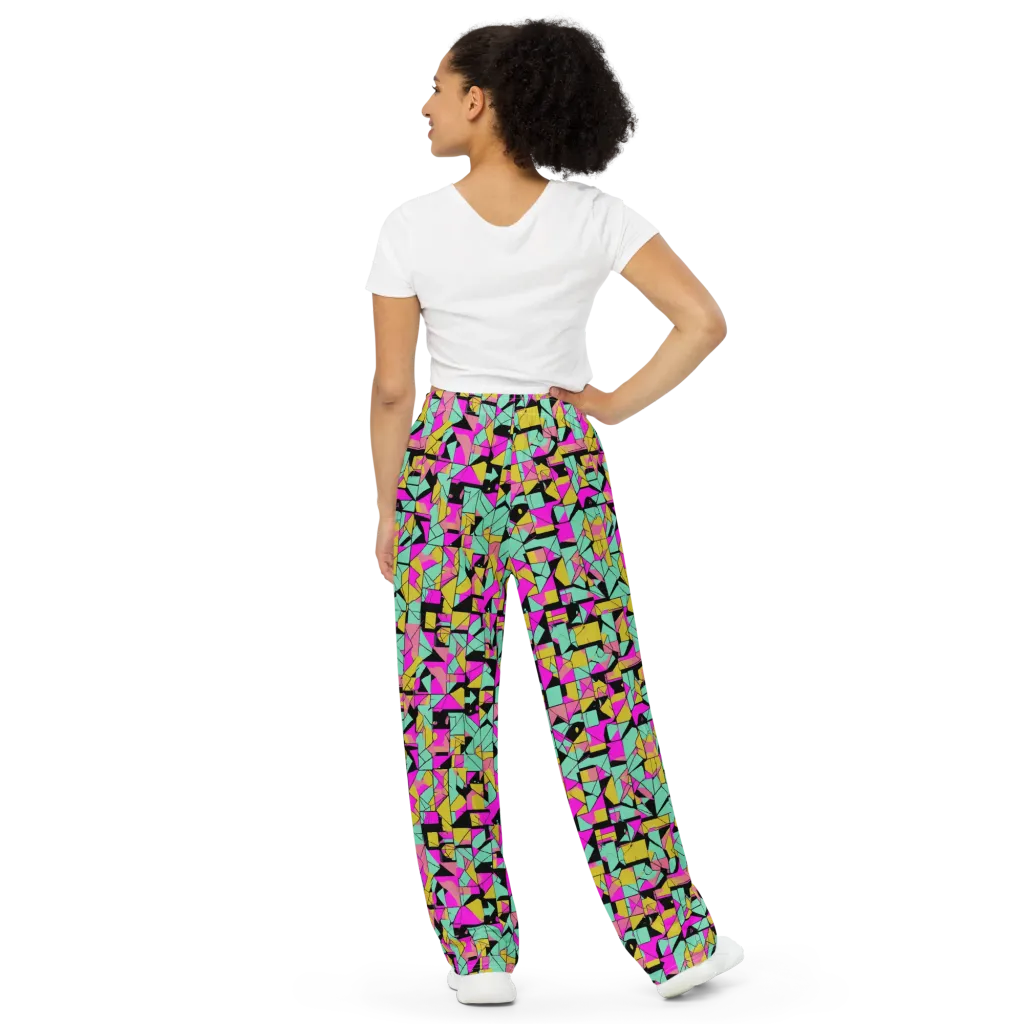 Prism Riot on Wide-Leg Pants — Back