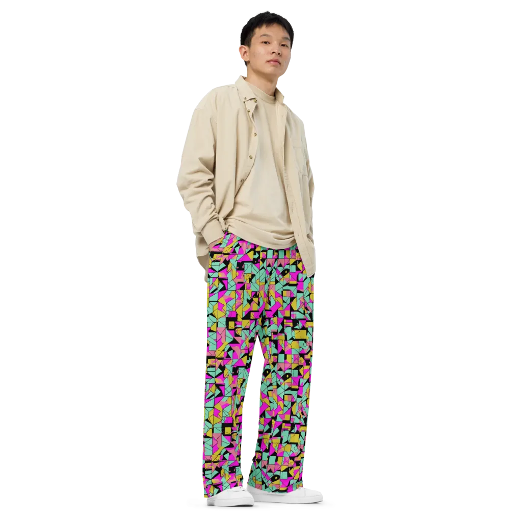 Prism Riot on Wide-Leg Pants — Right Front