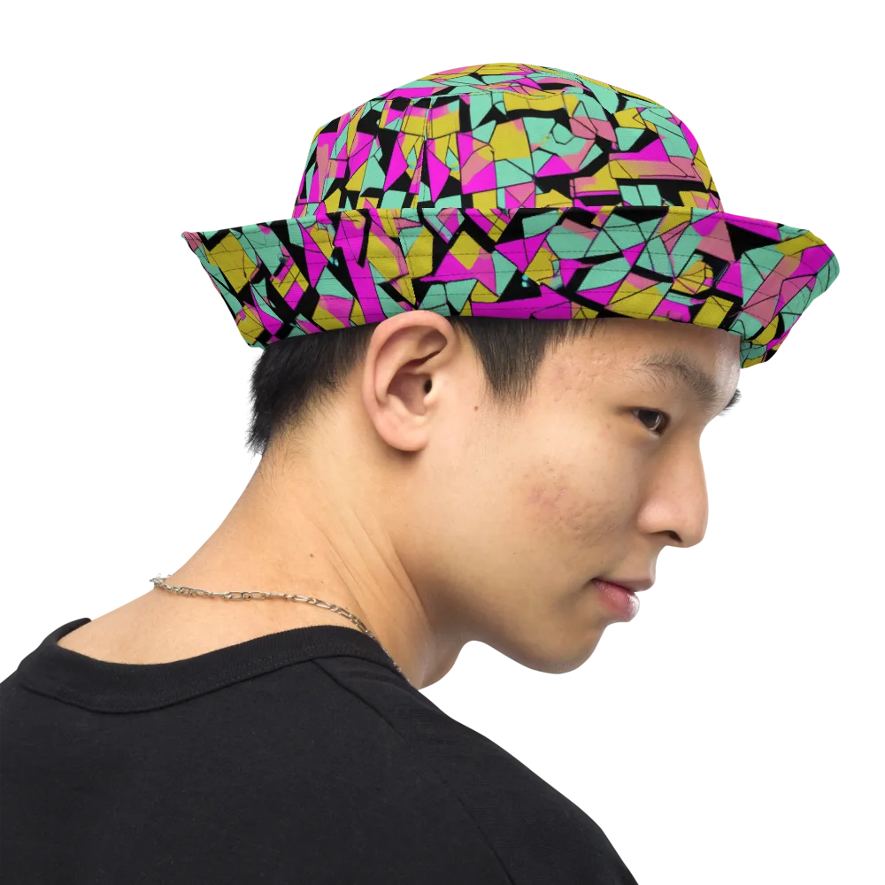 Prism Riot on Reversible Bucket Hat — Right Outside