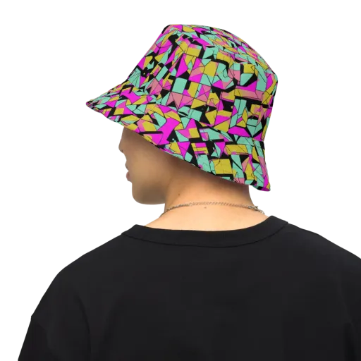 Prism Riot on a Reversible Bucket Hat