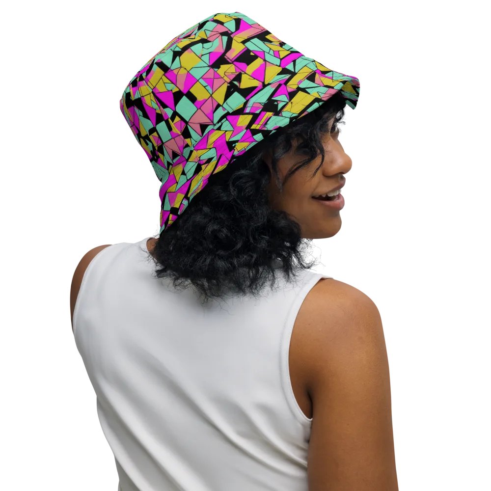 Prism Riot on Reversible Bucket Hat — Right Outside