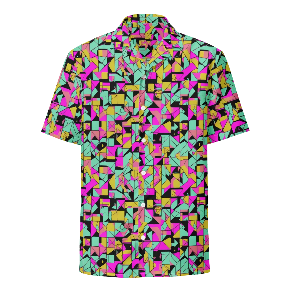 Prism Riot on Button Shirt — Front