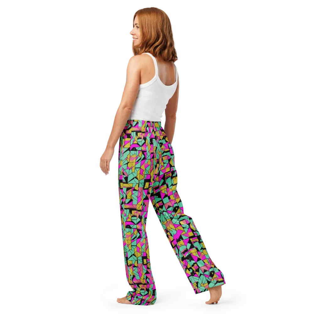 Prism Riot on Women's Pajama Pants — Back