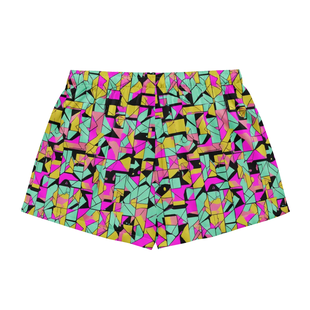 Prism Riot on Women's Pajama Shorts — Back