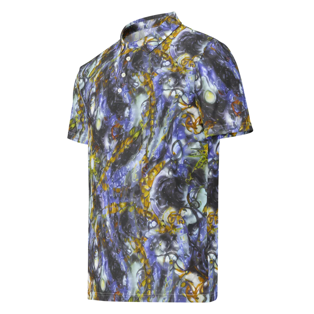 Auric Eclipse on Men's Slim Fit Polo Shirt — Left Front