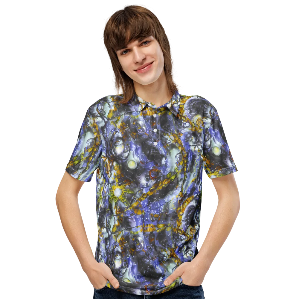 Auric Eclipse on Men's Slim Fit Polo Shirt — Front