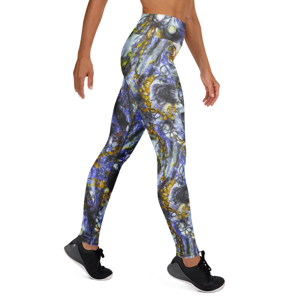 Auric Eclipse on Yoga Leggings — Right