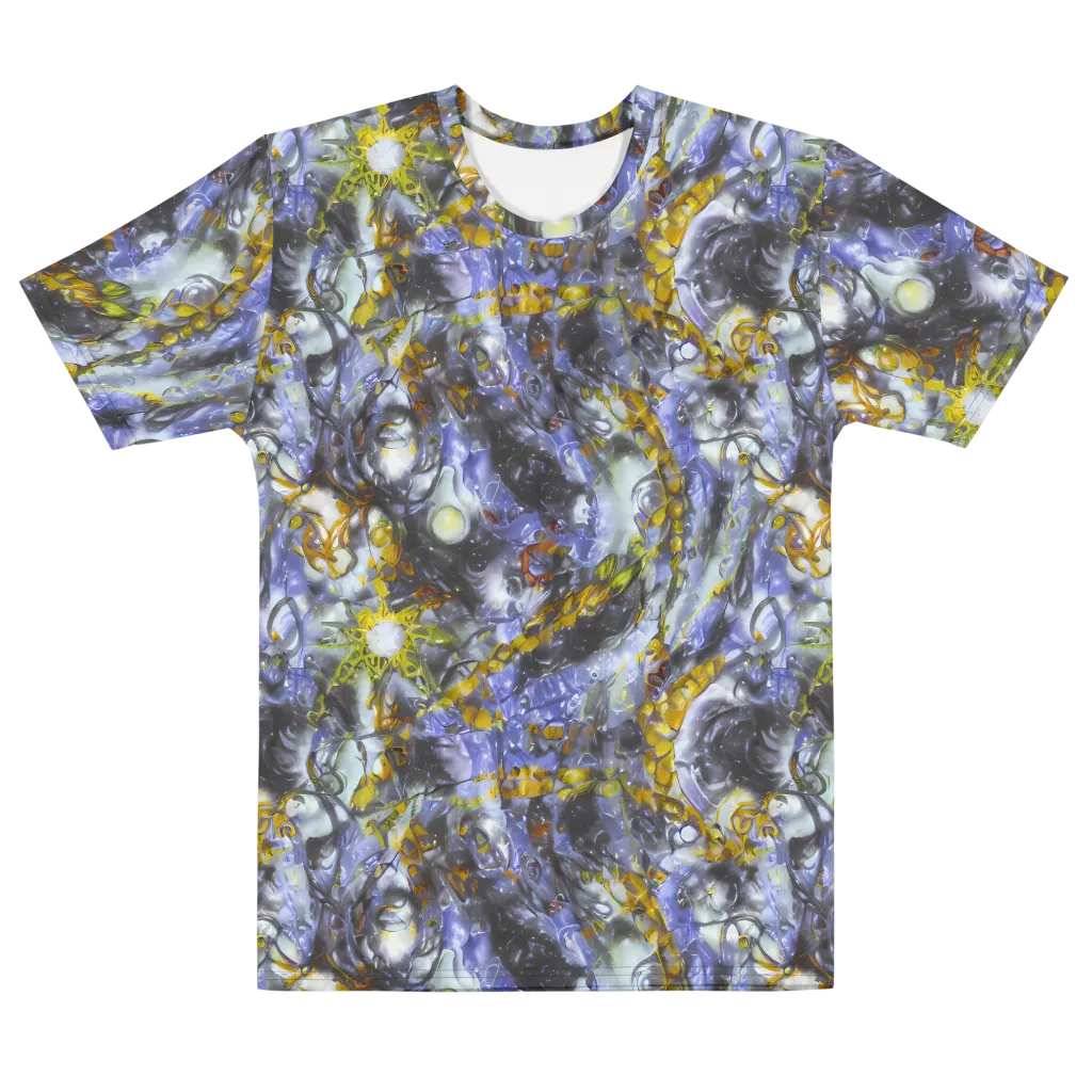 Auric Eclipse on Men's Cotton Crew Neck T-Shirt — Front