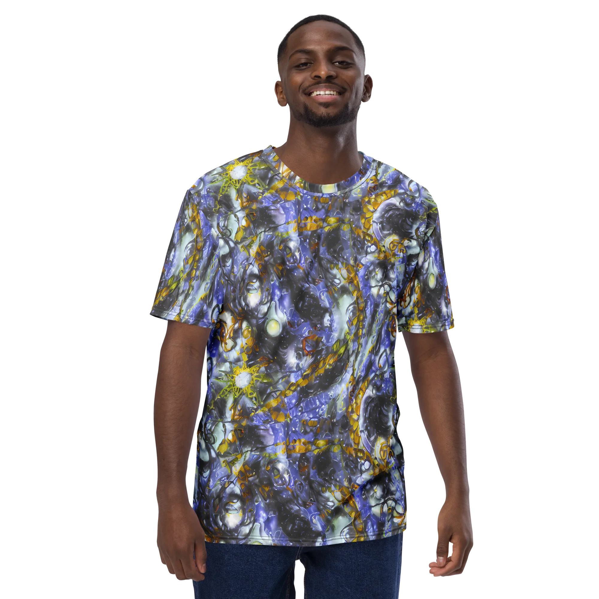 Auric Eclipse on Men's Crew Neck T-Shirt — Front
