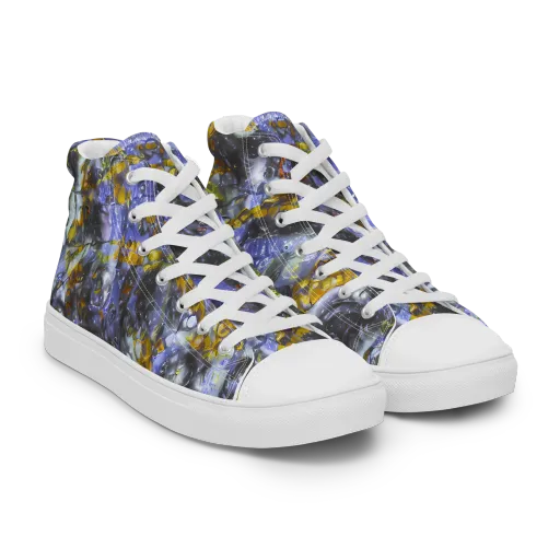 Auric Eclipse on a Men's High Top Canvas Shoes