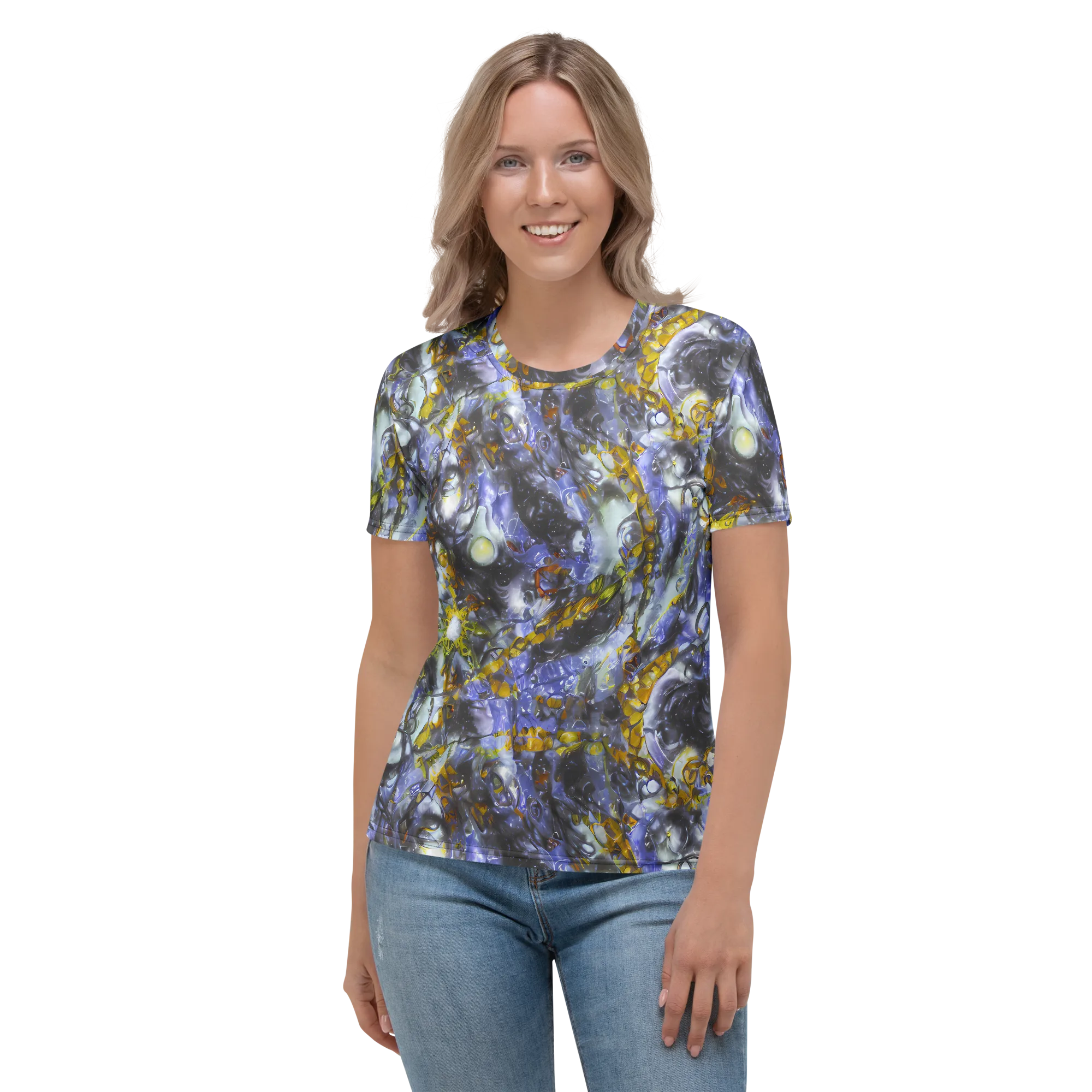 Auric Eclipse on Women's Crew Neck T-Shirt — Front