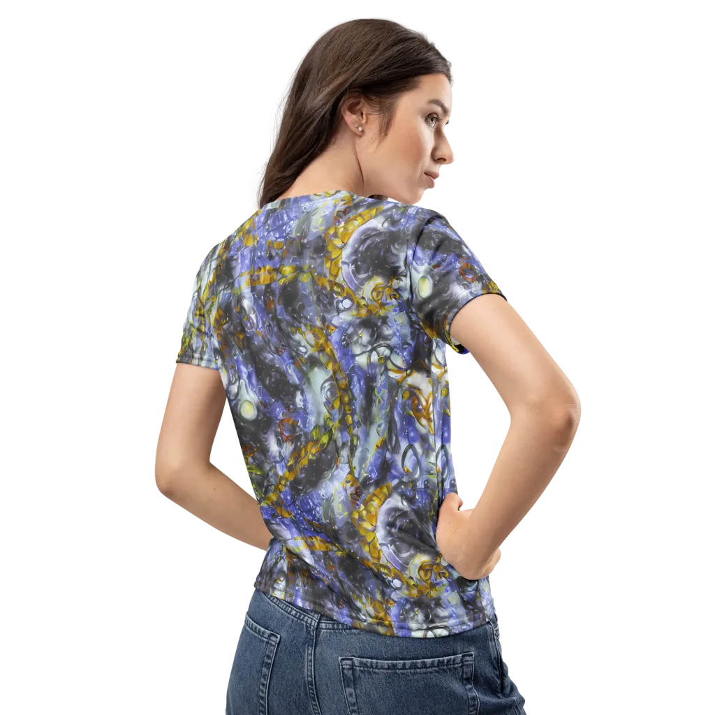 Auric Eclipse on Women's Crew Neck T-Shirt — Back