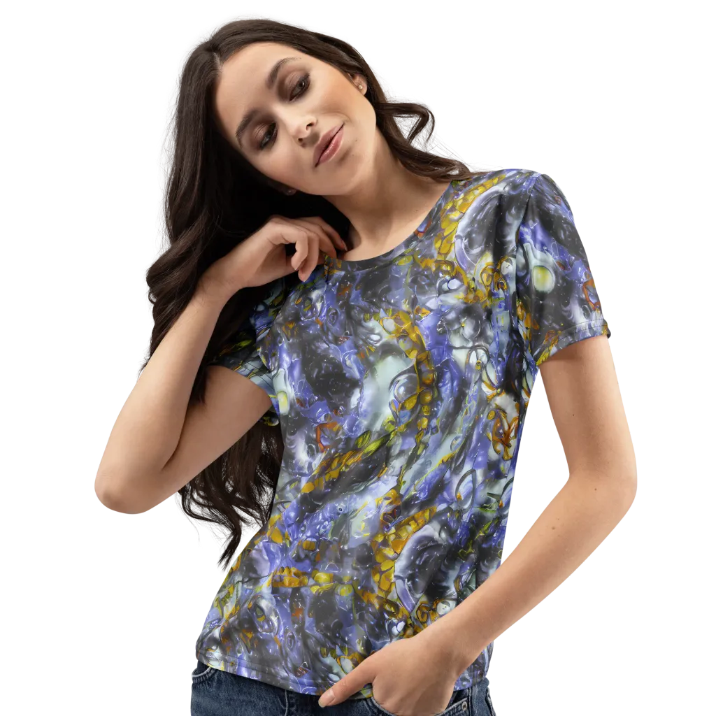 Auric Eclipse on Women's Crew Neck T-Shirt — Left Front