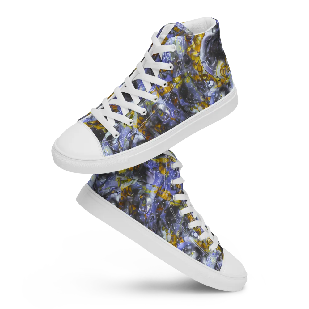 Auric Eclipse on Women's High Top Canvas Shoes — Front