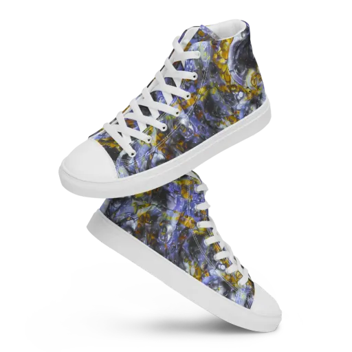 Auric Eclipse on a Women's High Top Canvas Shoes