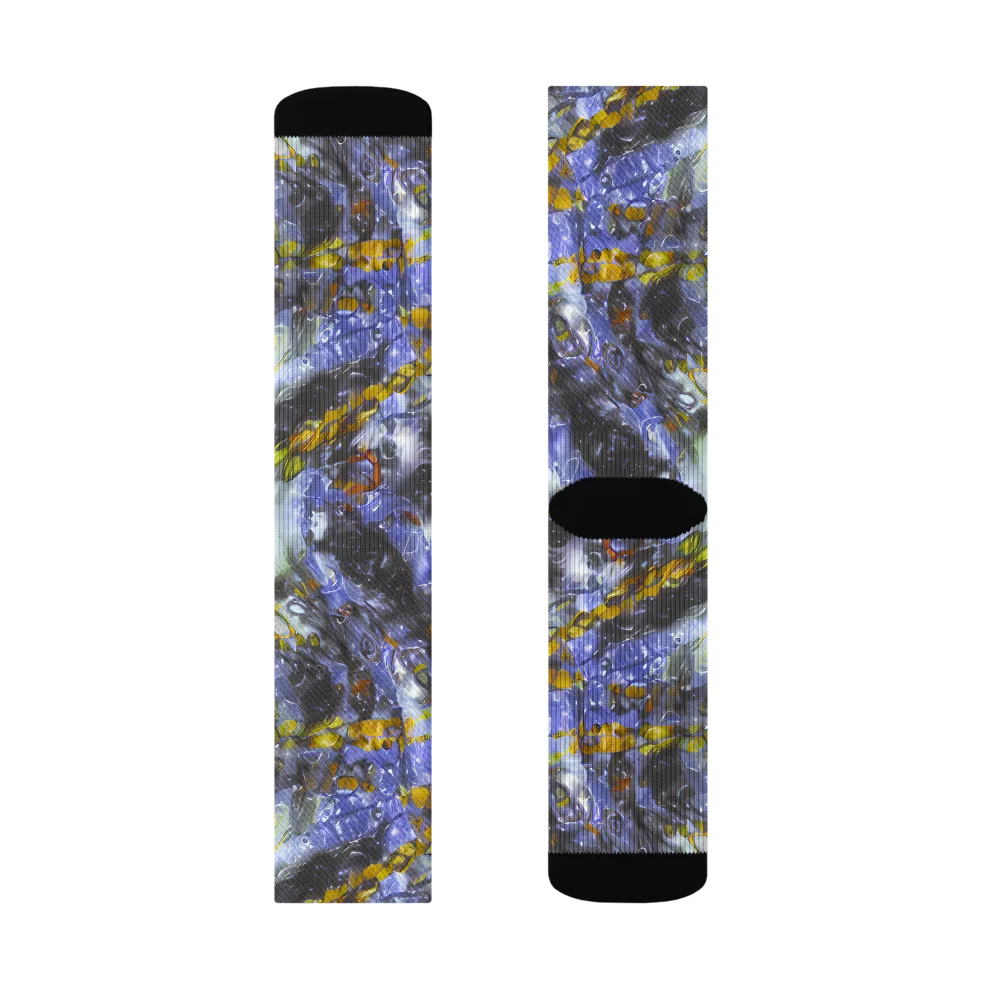 Auric Eclipse on Socks — Left Sock