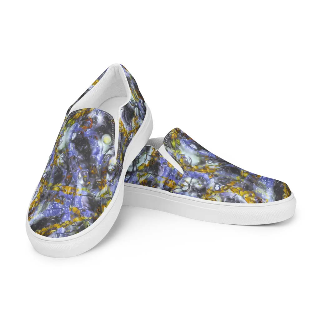 Auric Eclipse on Women's Slip-On Canvas Shoes — Left Front