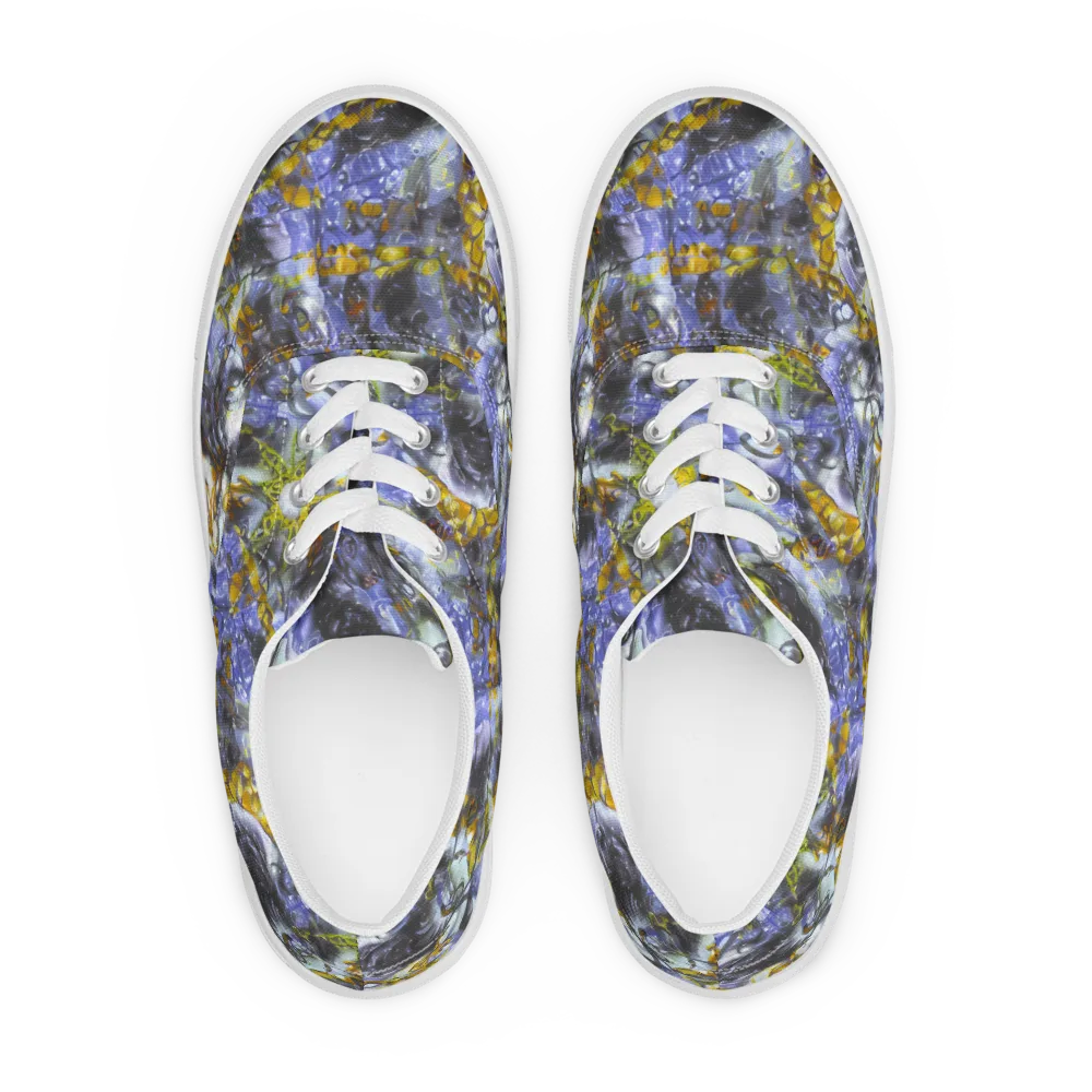 Auric Eclipse on Men's Lace-Up Canvas Shoes — Front