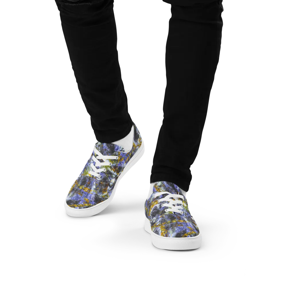 Auric Eclipse on Men's Lace-Up Canvas Shoes — Front