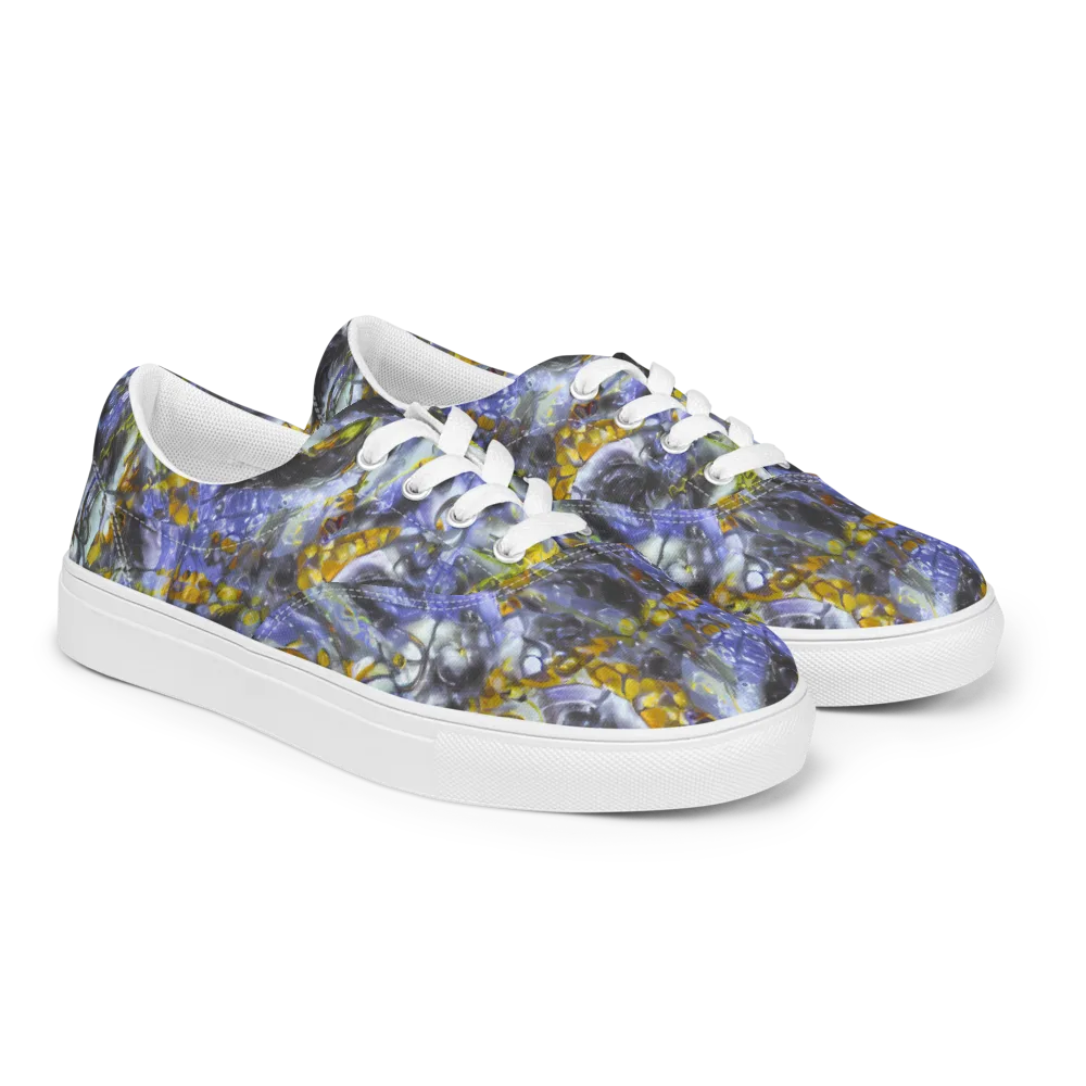 Auric Eclipse on Men's Lace-Up Canvas Shoes — Right Front