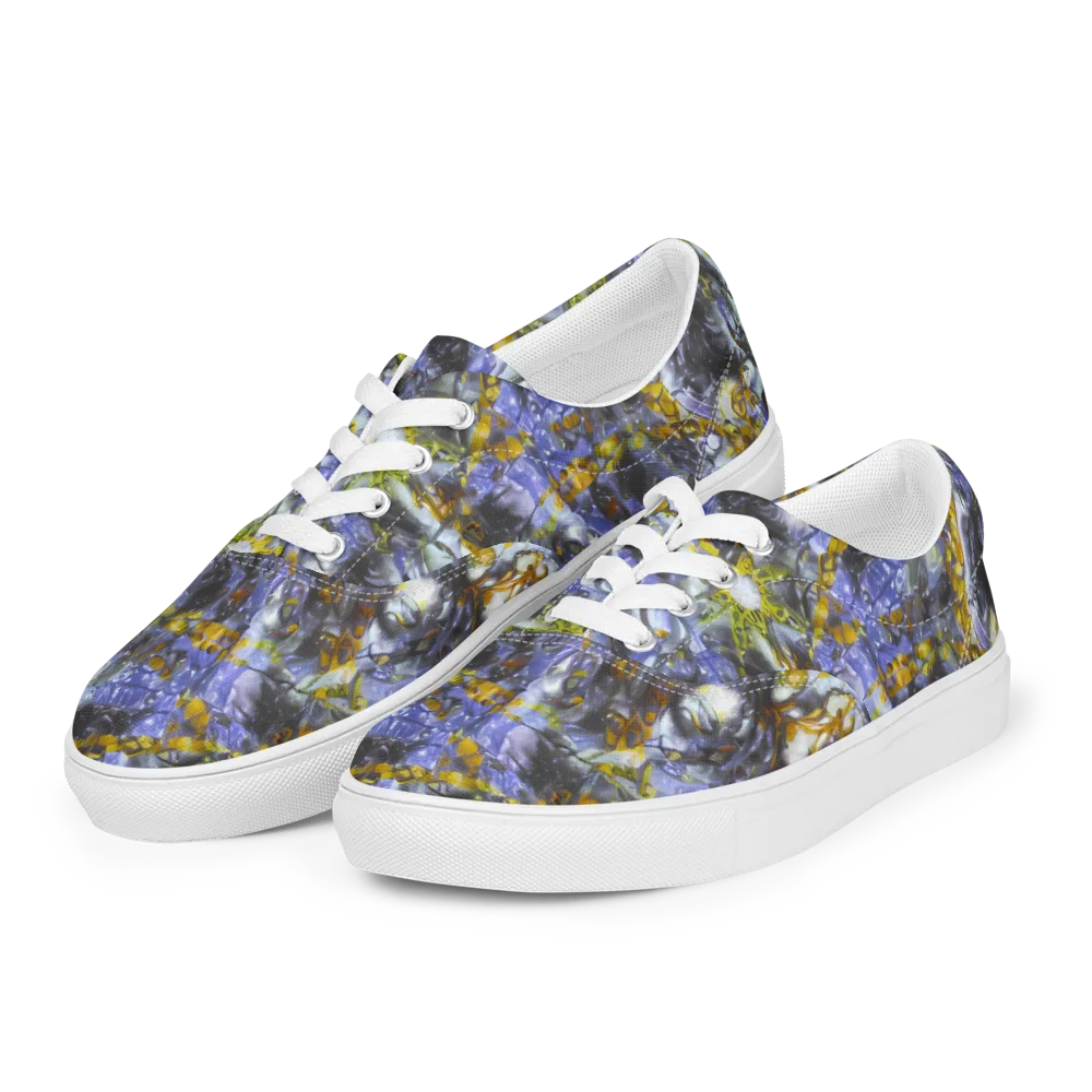 Auric Eclipse on Men's Lace-Up Canvas Shoes — Left Front