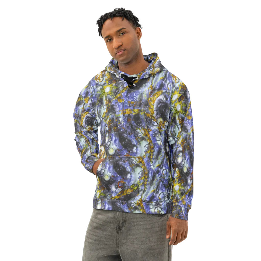 Auric Eclipse on Cotton Hoodie — Left Front