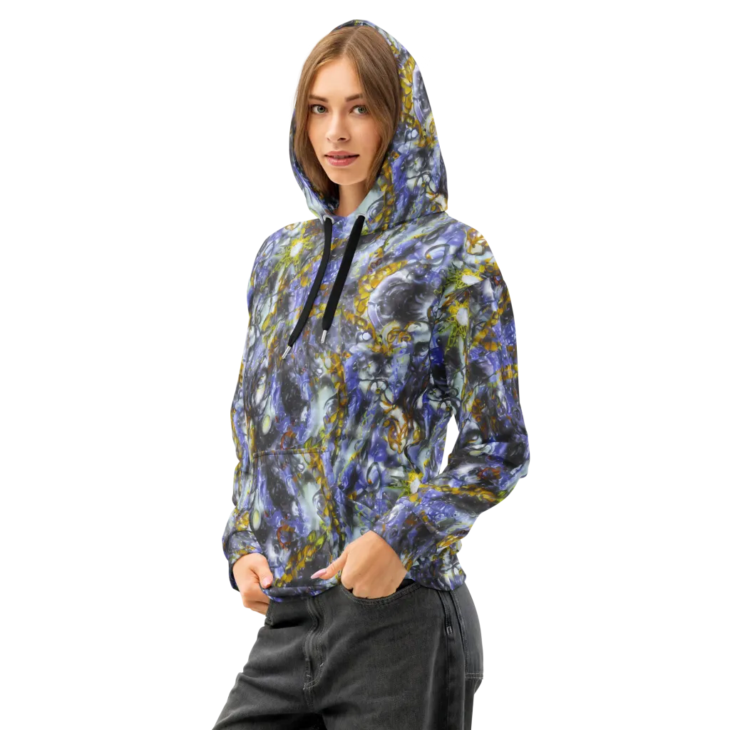 Auric Eclipse on Cotton Hoodie — Left Front
