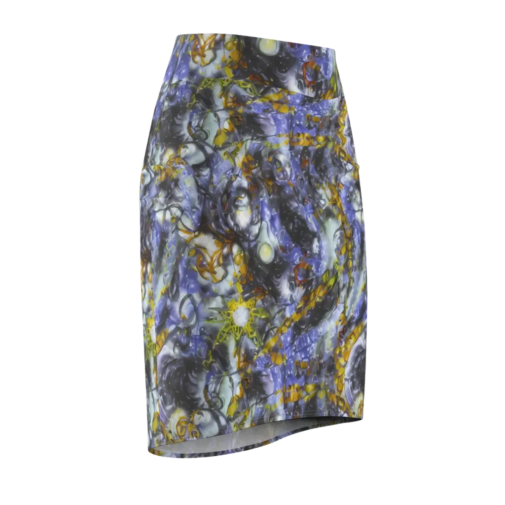 Auric Eclipse on Pencil Skirt — Front Side