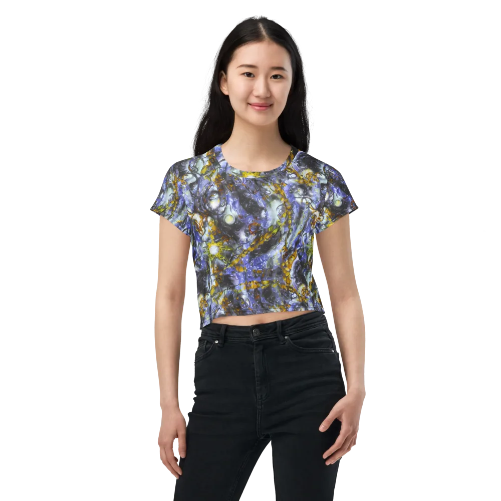 Auric Eclipse on Crop Tee — Front