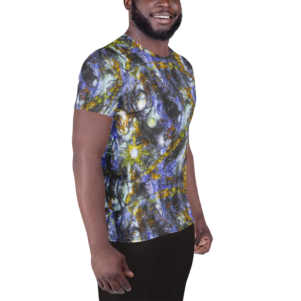 Auric Eclipse on Men's Athletic T-Shirt — Right