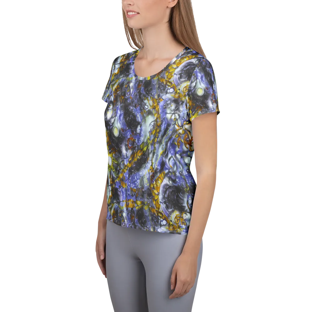 Auric Eclipse on Women's Athletic T-Shirt — Left